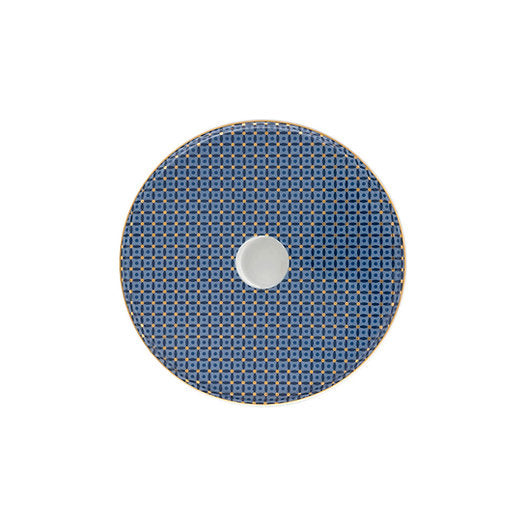 Castiçal Stitch Azul 14cm