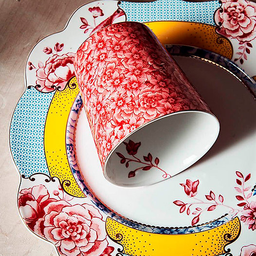 Copo / latte Floral Rosa