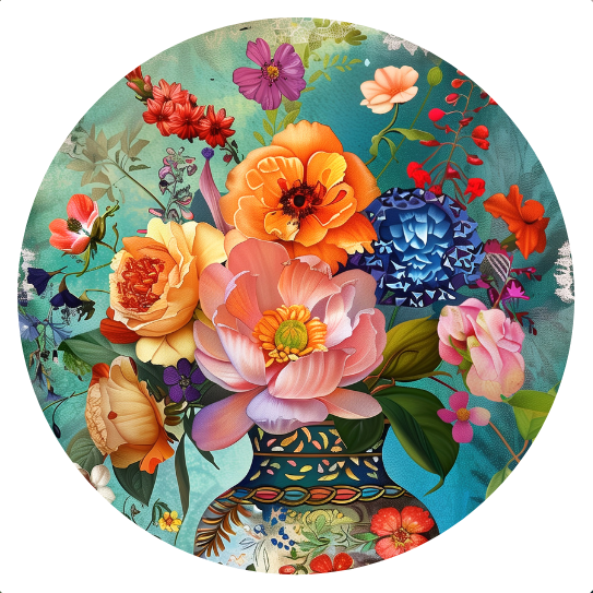 Flores do Holandês Nº 10 | Autocolantes de fecho — 10 unidades