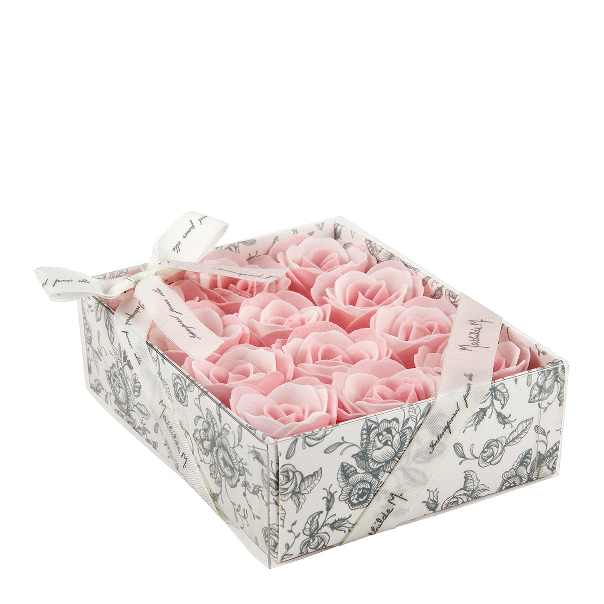 Caixa Lâminas sabão Rosas