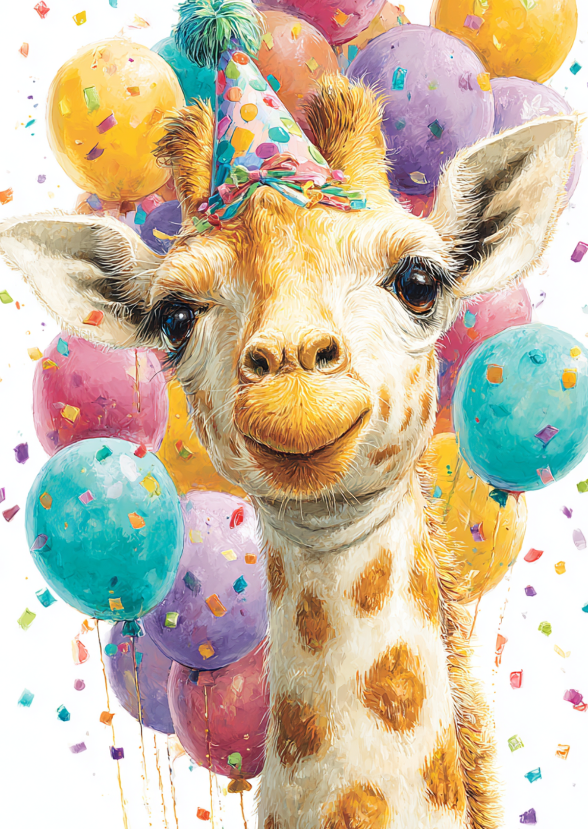 Festa: Girafa | Cartão Fripperies