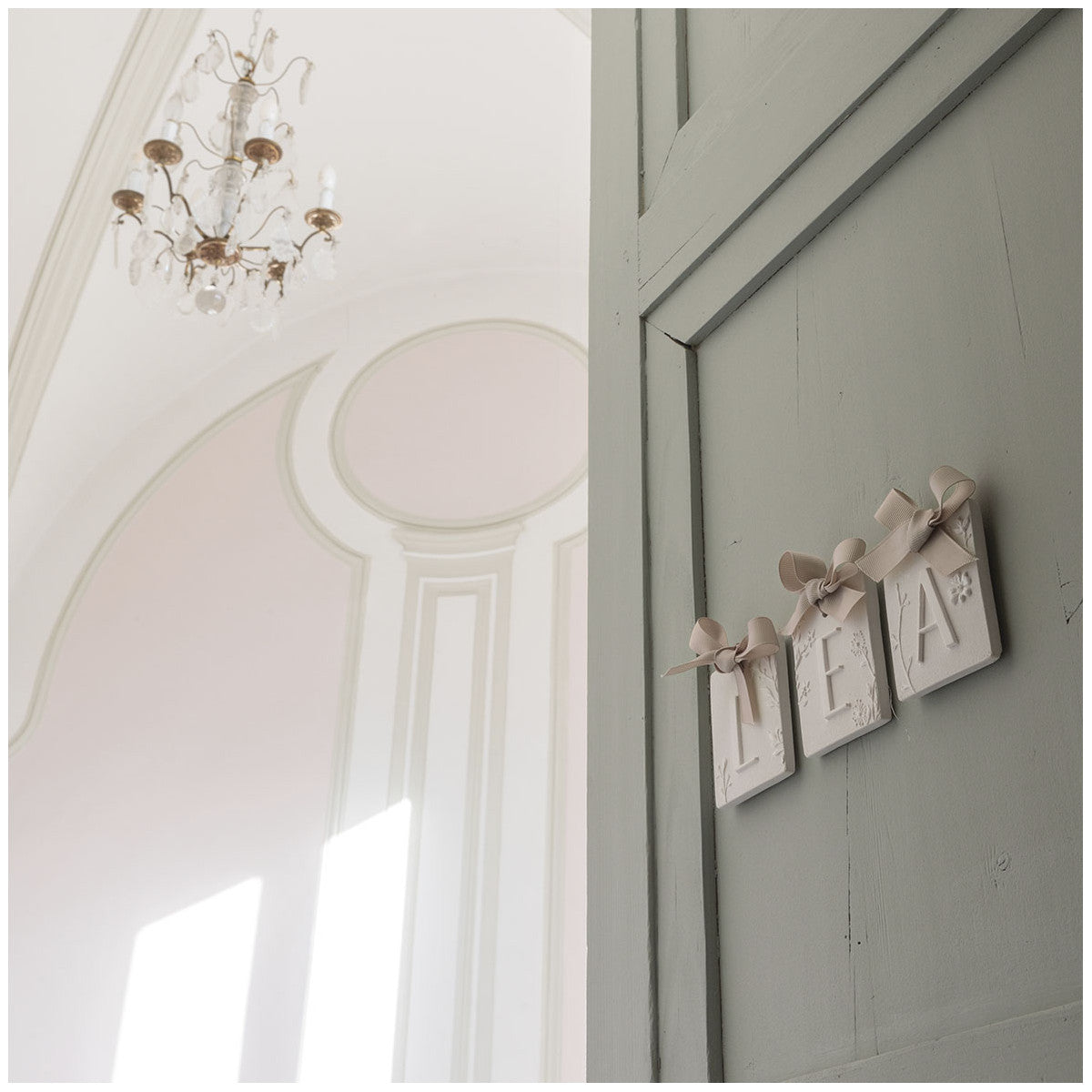Letra L Gesso Fleur de Cotton