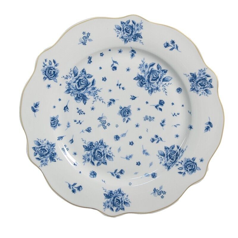 Prato sobremesa Vintage Azul C&E