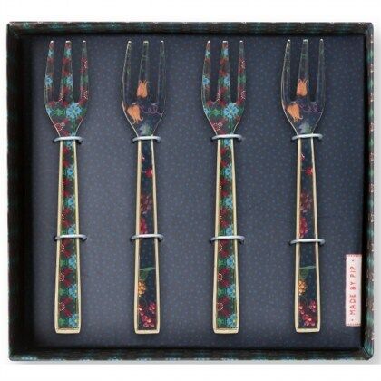 Conj.4 garfos Esmalte Berry Blues