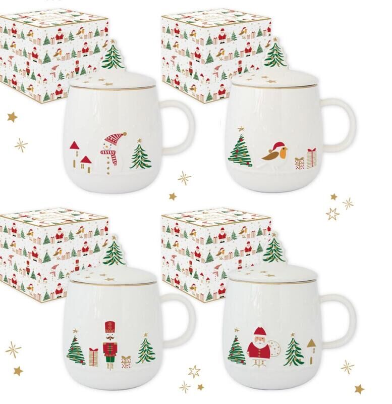 Caneca c/infusor Let it Snow EL