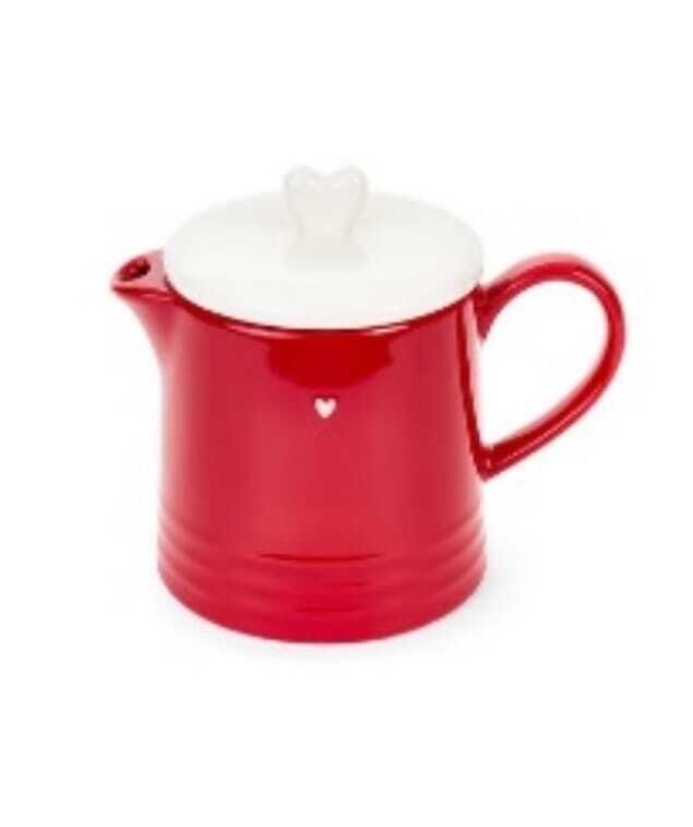 Bule vermelho coração 1100 ML NS