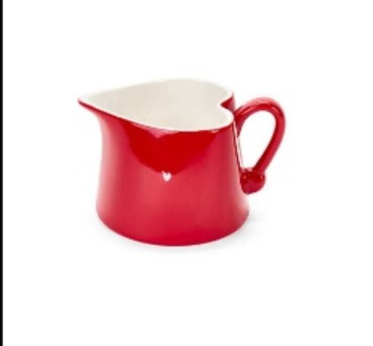 Leiteira coração vermelha 425 ML