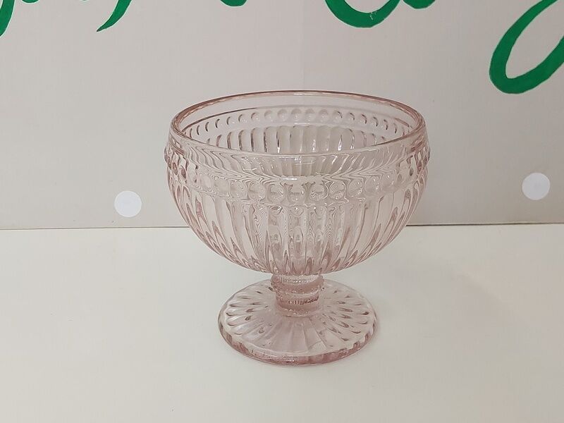 Taça vidro Alice pale rose GG