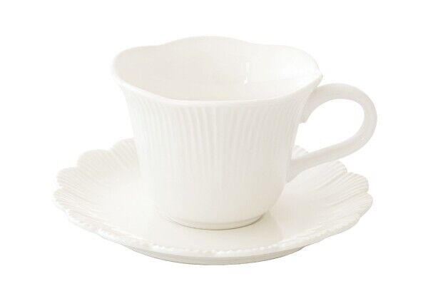 Chávena chá c/pires Fleuri White EL