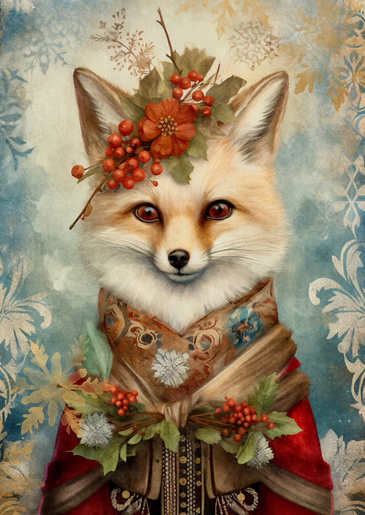 Animais de Natal: Raposa | Mapa das Fripperies