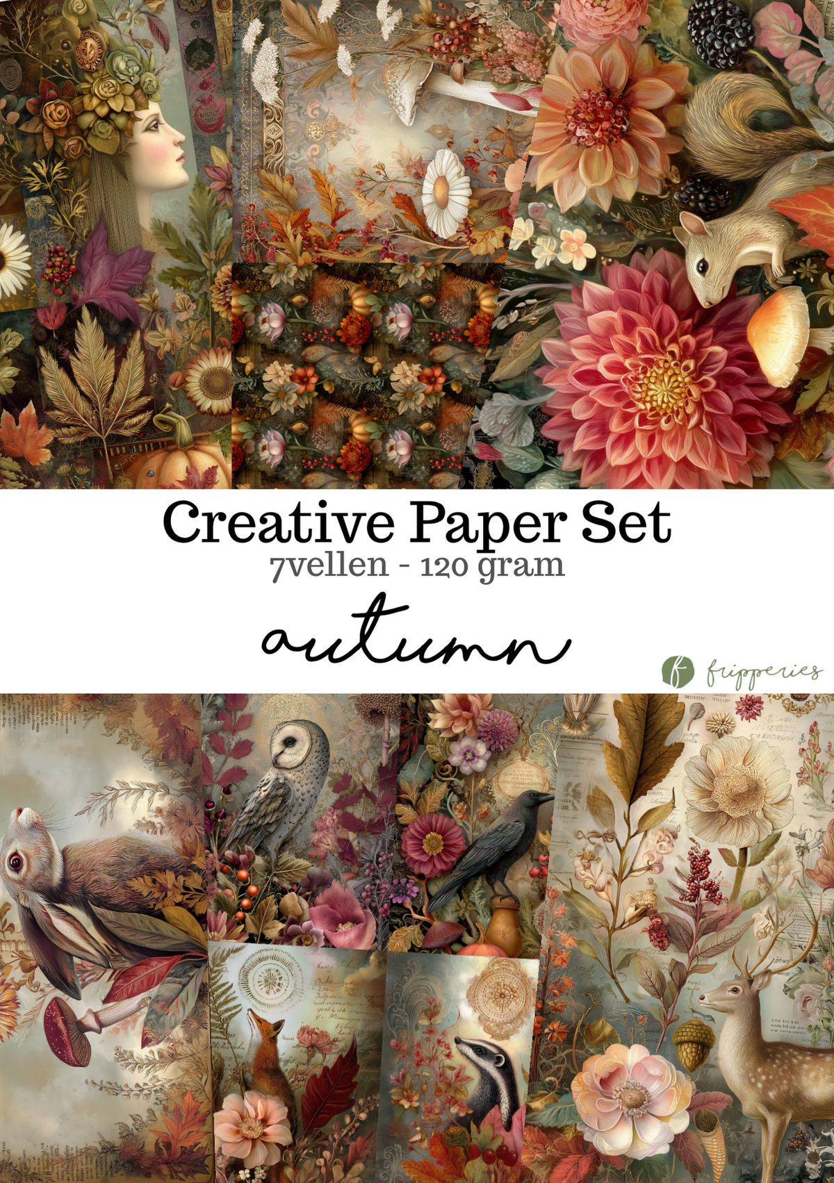 Outono | Conjunto Criativo de Papel — Enfeites
