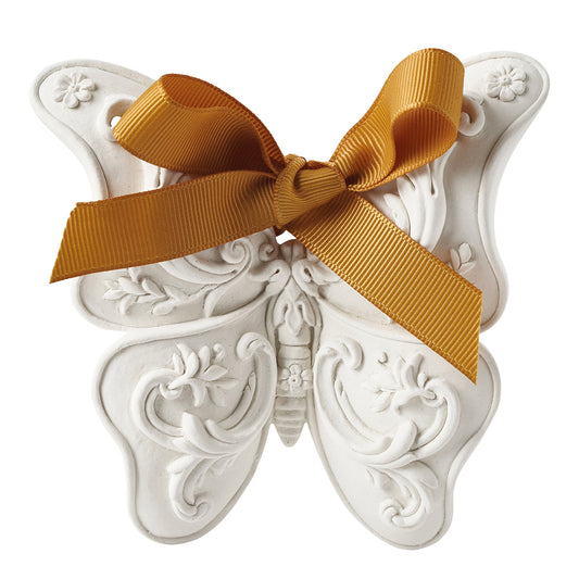 Borboleta Grande Gesso Fleur D'Oranger