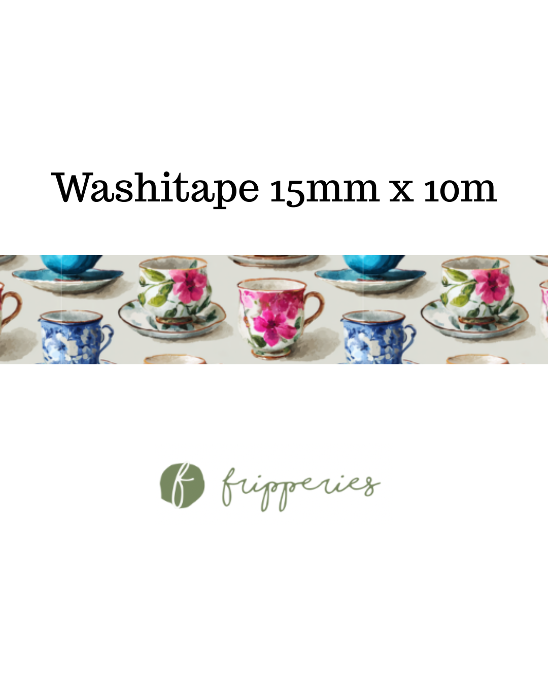Chávena Floral | Washitape Frivolidades