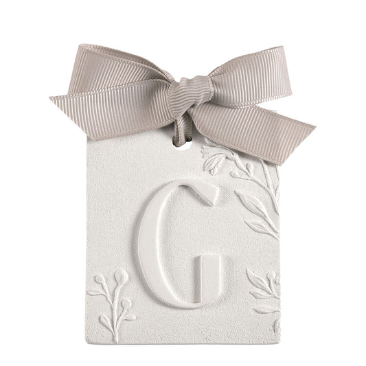 Letra G Gesso Fleur de Cotton