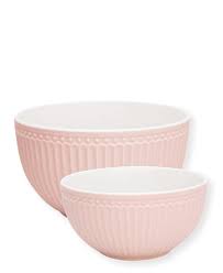 Conjunto 2 Taças de servir Alice Rosa Pastel