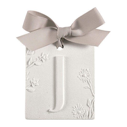 Letra J Gesso Fleur de Cotton