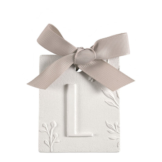 Letra L Gesso Fleur de Cotton