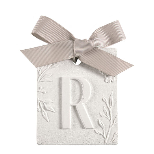 Letra R Gesso Fleur de Cotton