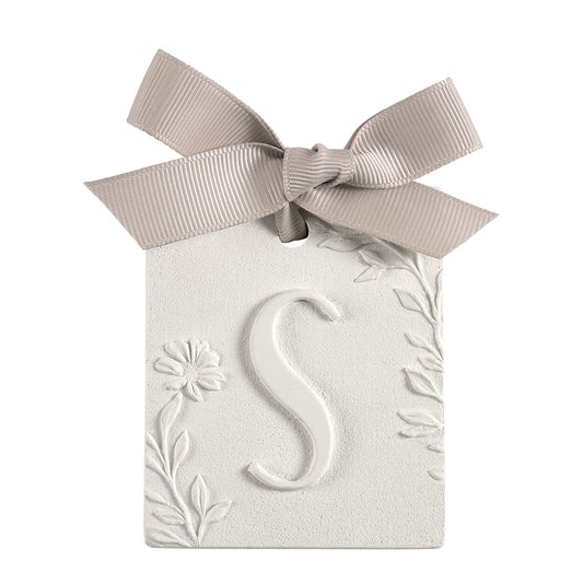 Letra S Gesso Fleur de Cotton