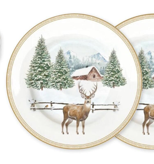 Prato sobremesa 19cm White Forest EL