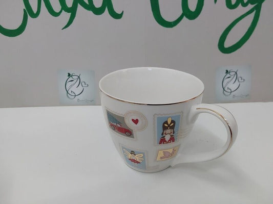 Caneca Xmas letter white GG