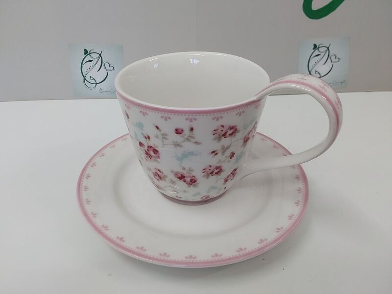 Chávena e pires Elsy white GG