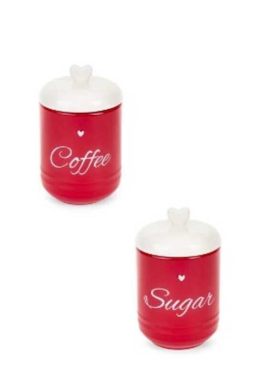 Pote COFFEE/SUGAR vermelho NS