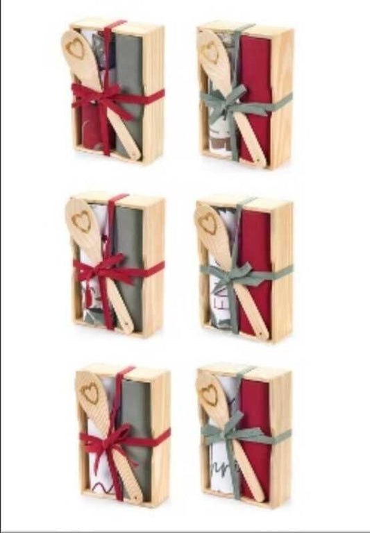 Kit 2 panos na caixa c/colher NS