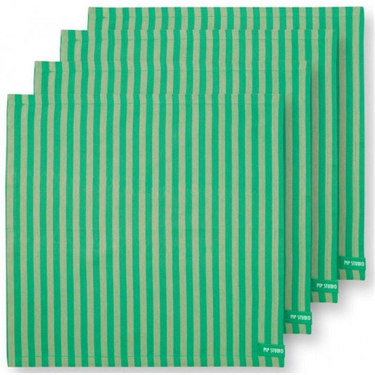 Conj. 4 guardanapos Riscas Verde  PIP