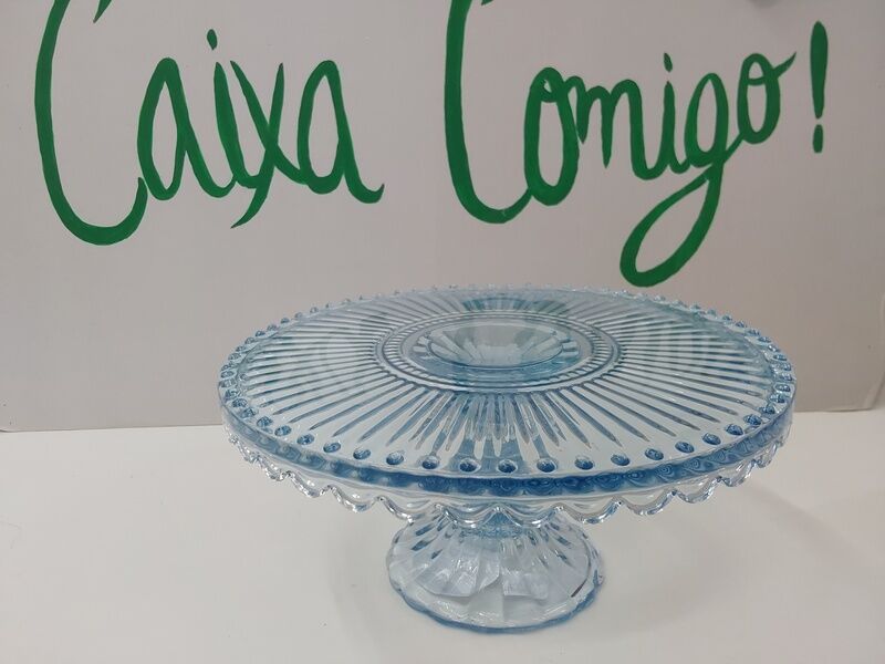 Cake stand Alice pale blue M GG