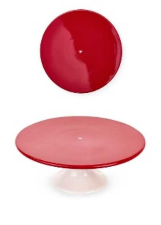 Cake Stand vermelho coração 28.3cm NS