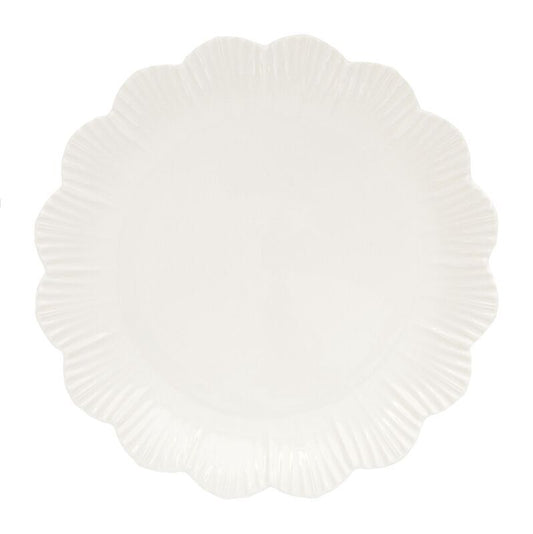 Prato de Refeição Fleuri White