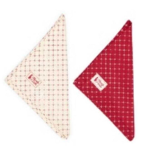 Guardanapos vermelho/branco estrelitas NS